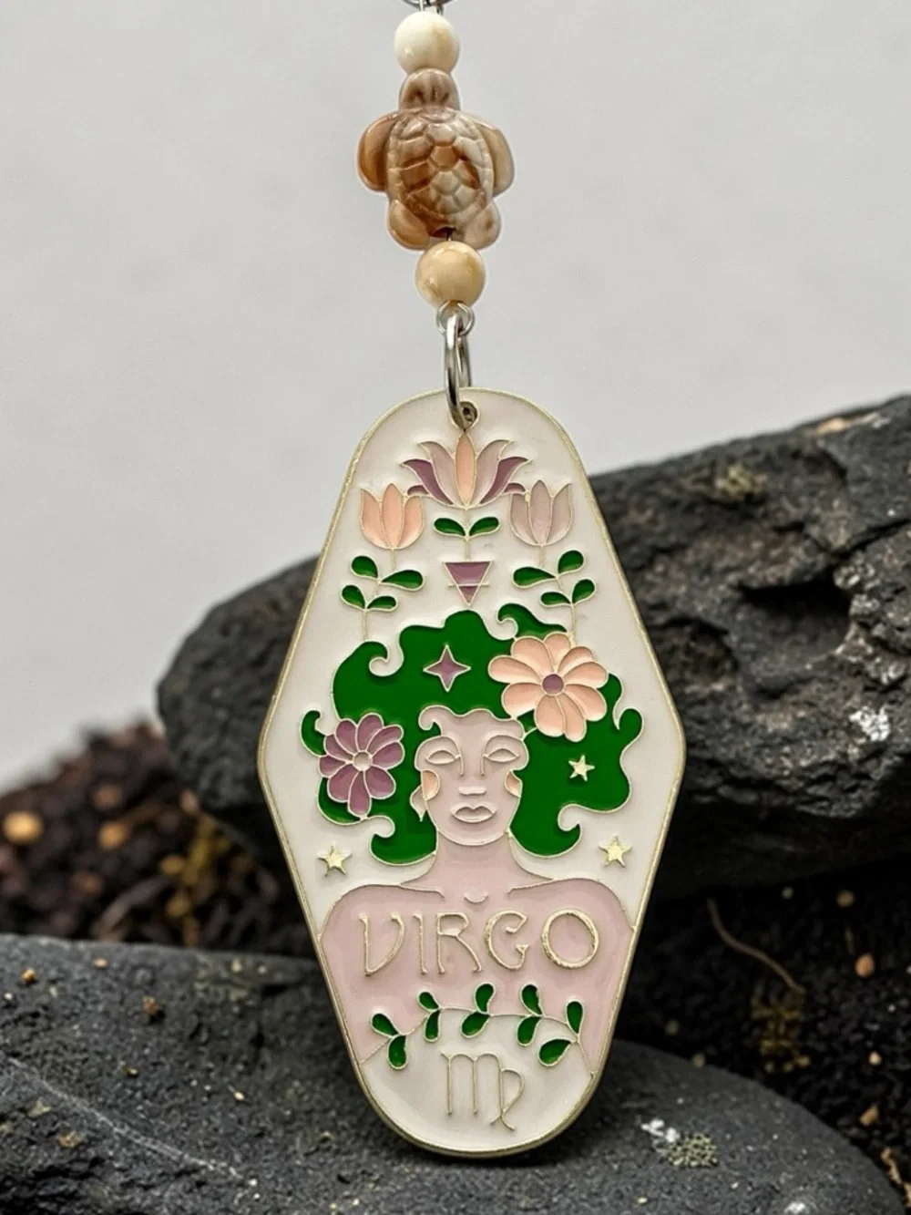 🆕 Virgo Zodiac/ Earth Sign Pendant Necklace-Stainless Steel
